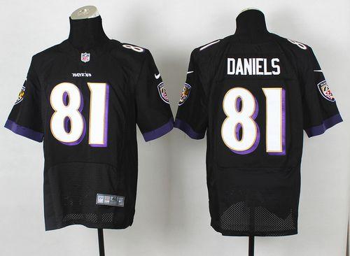 Owen Daniels Baltimore Ravens black Elite jersey