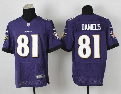 Owen Daniels Baltimore Ravens purple Elite jersey