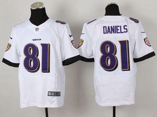 Owen Daniels Baltimore Ravens white Elite jersey