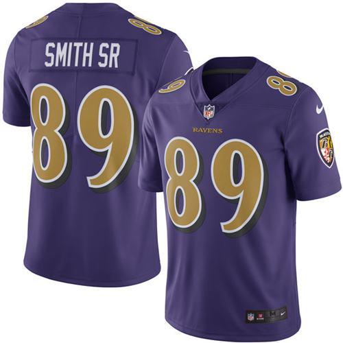 Steve Smith Sr Baltimore Ravens purple jersey