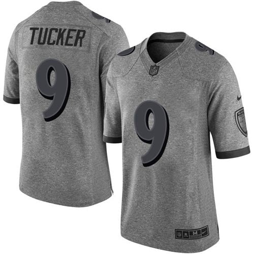 Justin Tucker Baltimore Ravens gray jersey