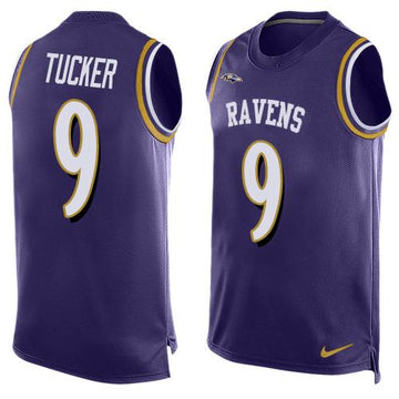 Justin Tucker Baltimore Ravens purple jersey