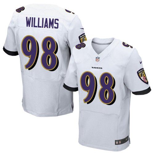 Brandon Williams Baltimore Ravens white Elite jersey
