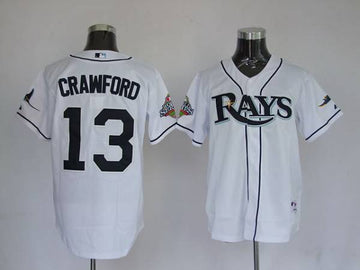 Carl Crawford Tampa Bay Rays white jersey