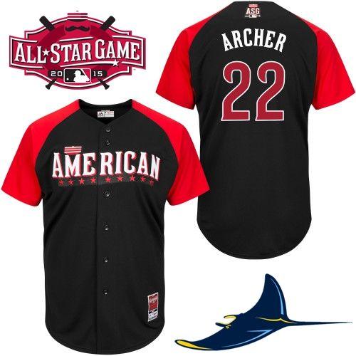Chris Archer Tampa Bay Rays black All-Star jersey
