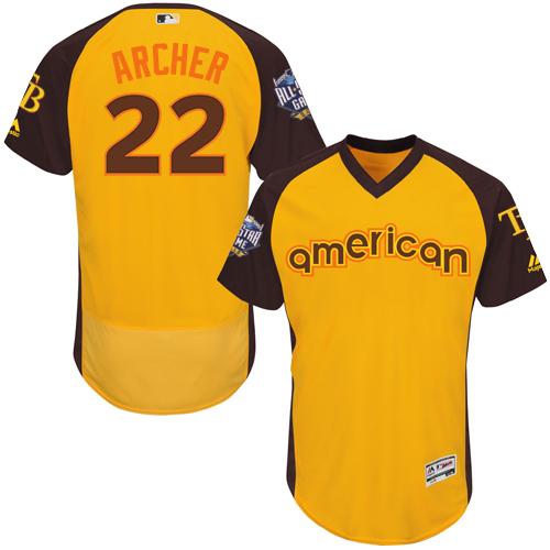 Chris Archer Tampa Bay Rays gold All-Star jersey