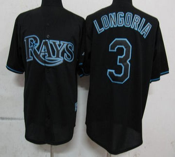 Evan Longoria Tampa Bay Rays black Fashion jersey