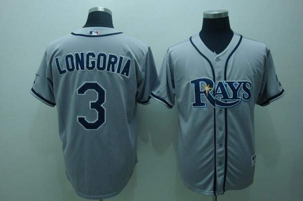 Evan Longoria Tampa Bay Rays grey jersey