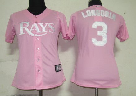 Evan Longoria Tampa Bay Rays pink Fashion jersey