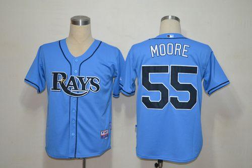 Matt Moore Tampa Bay Rays blue jersey