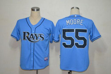 Matt Moore Tampa Bay Rays blue jersey