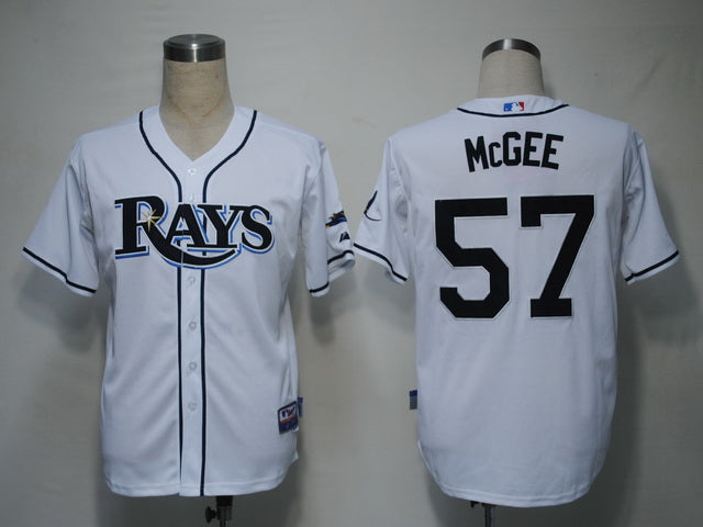 Jake Mcgee Tampa Bay Rays white jersey