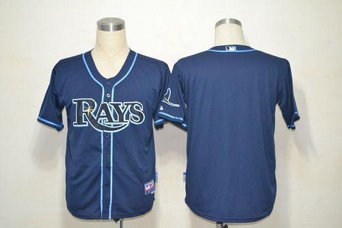 Custom Tampa Bay Rays blue jersey