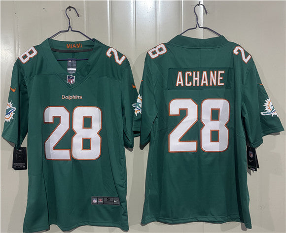 De'Von Achane Miami Dolphins aqua Vapor jersey