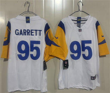 Myles Garrett Los Angeles Rams white Vapor jersey