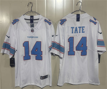 Carnell Tate Tennessee Titans white Vapor jersey