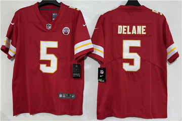 Mansoor Delane Kansas City Chiefs red Vapor jersey