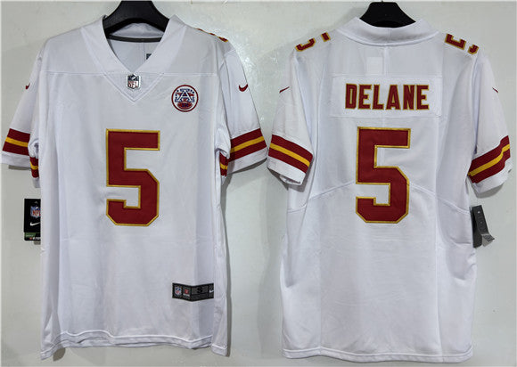 Mansoor Delane Kansas City Chiefs white Vapor jersey