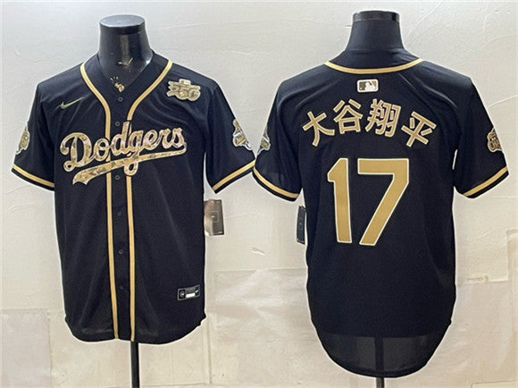 Shohei Ohtani Los Angeles Dodgers black Game jersey
