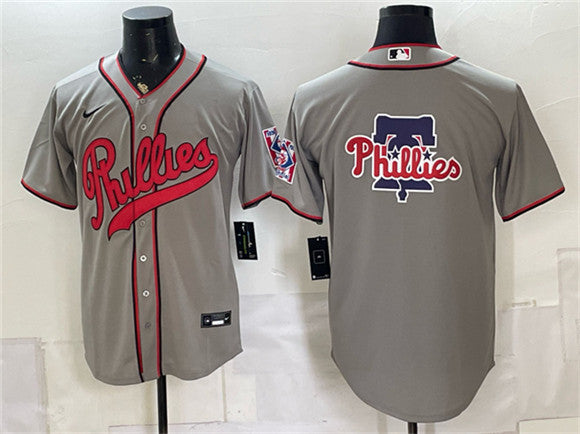 Team Big Logo Philadelphia Phillies gray jersey