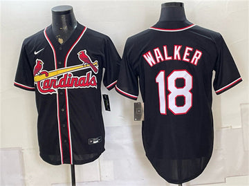 Jordan Walker St. Louis Cardinals black Fashion jersey