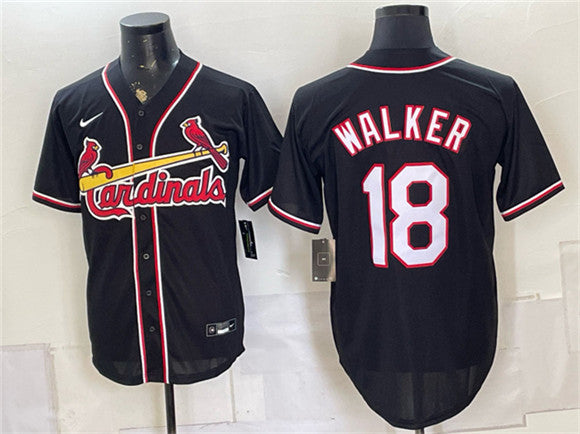 Jordan Walker St. Louis Cardinals black Fashion jersey