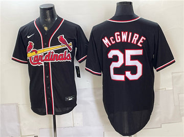 Mark McGwire St. Louis Cardinals black Fashion jersey