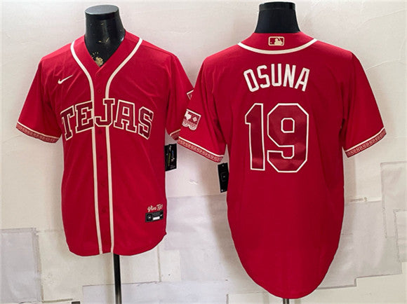 Alejandro Osuna Texas Rangers red City Connect jersey