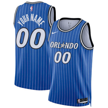 Custom Orlando Magic blue jersey