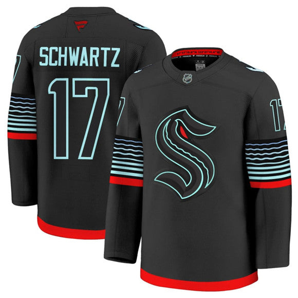 Jaden Schwartz Seattle Kraken black Alternate jersey