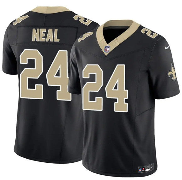 Devin Neal New Orleans Saints black Vapor jersey