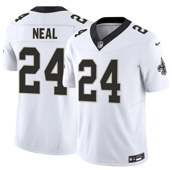Devin Neal New Orleans Saints white Vapor jersey
