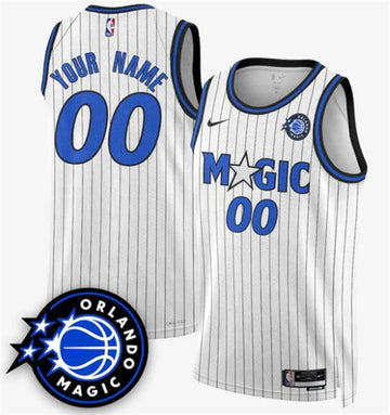 Custom Orlando Magic white jersey