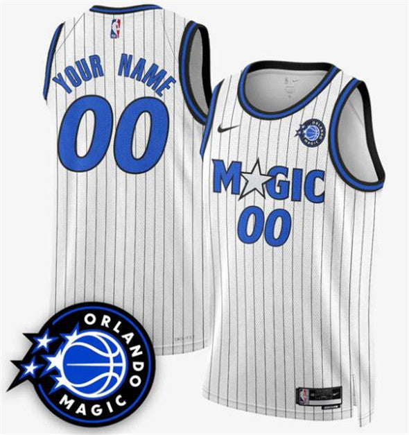 Custom Orlando Magic white jersey