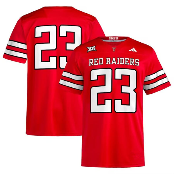 Custom Texas Tech Red Raiders red Home jersey