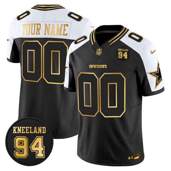Custom Dallas Cowboys black Vapor jersey