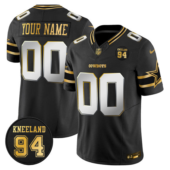 Custom Dallas Cowboys black Vapor jersey