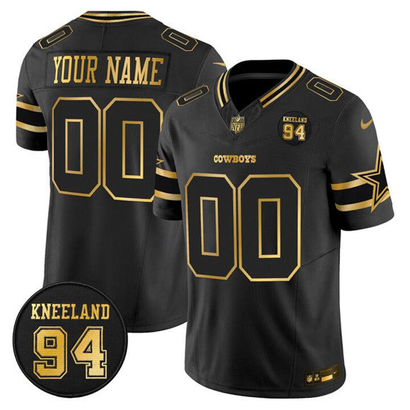 Custom Dallas Cowboys black Vapor jersey