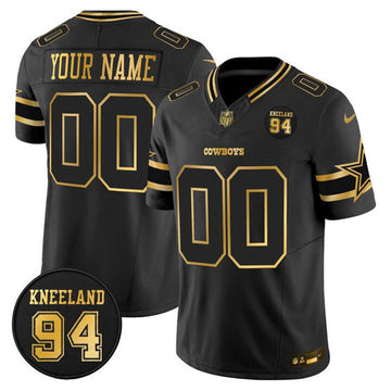Custom Dallas Cowboys black Vapor jersey