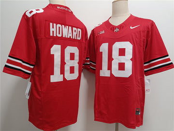 Will Howard Ohio State Buckeyes red Limited jersey