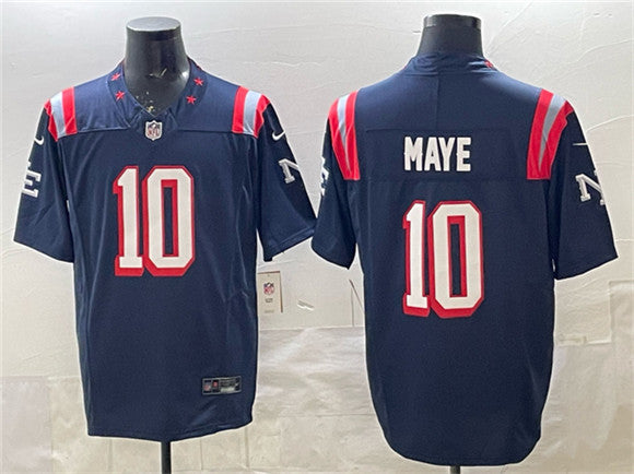 Drake Maye New England Patriots navy Vapor jersey