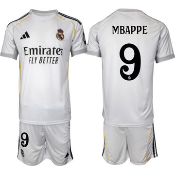 Kylian Mbappe Real Madrid white Home jersey