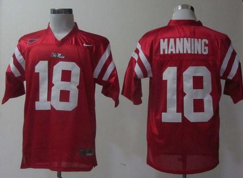 Archie Manning Ole Miss Rebels red jersey