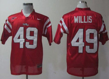 Patrick Willis Ole Miss Rebels red jersey