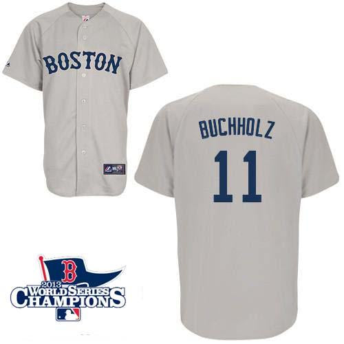 Clay Buchholz Boston Red Sox grey jersey