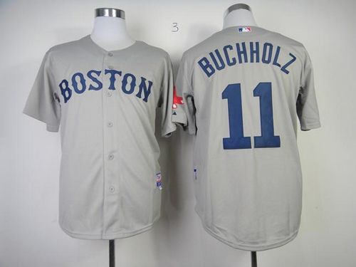 Clay Buchholz Boston Red Sox grey jersey