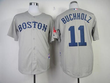 Clay Buchholz Boston Red Sox grey jersey