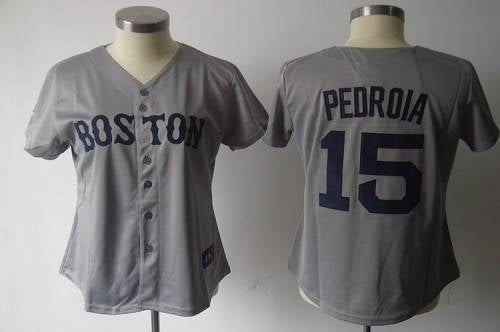 Dustin Pedroia Boston Red Sox grey Fashion jersey