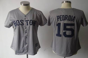 Dustin Pedroia Boston Red Sox grey Fashion jersey