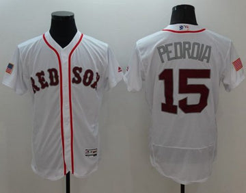 Dustin Pedroia Boston Red Sox white Fashion jersey
